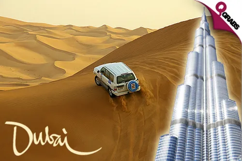 From QR1140 Per Person, Enjoy 3 Nights / 4 Days in Dubai - INCLUDES Dhow Cruise with Dinner, Desert Safari with Dinner AND Burj Khalifa Tour! (Up to QR7300 Value)
